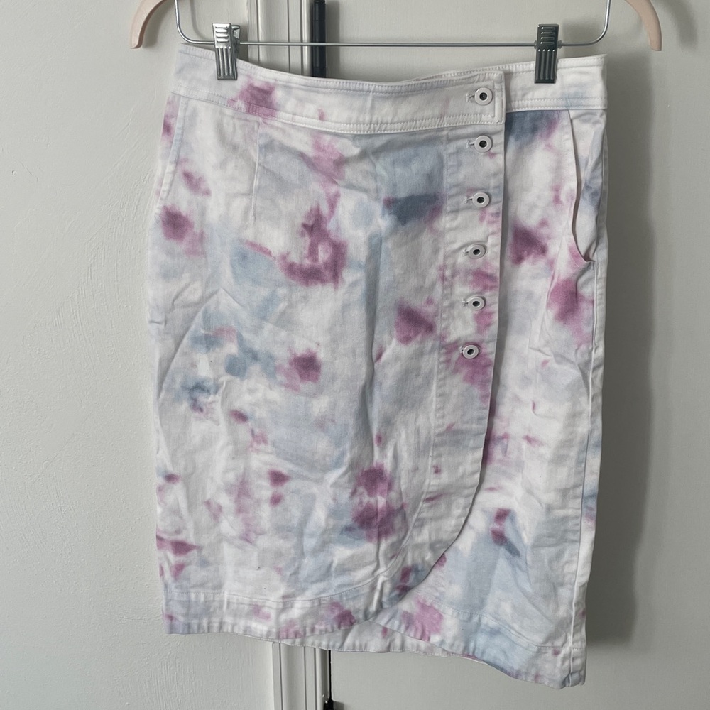 Anthropologie Kimmie Tie-Dye Tulip Midi Skirt 8